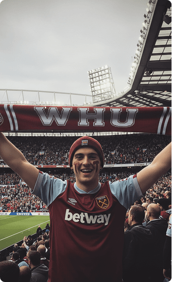 Supporters at a stadium
